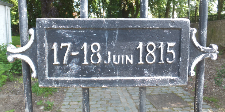 Vieux-Genappe-Waterloo-laatste-hoofdkwartier-Napoleon-weg-bord-België