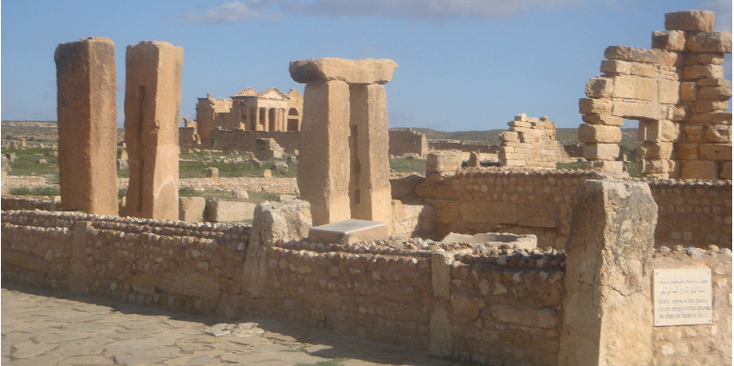 Sufetula-tempel-ruïne-Sbeitla-Romeins-archeologie-Tunesië