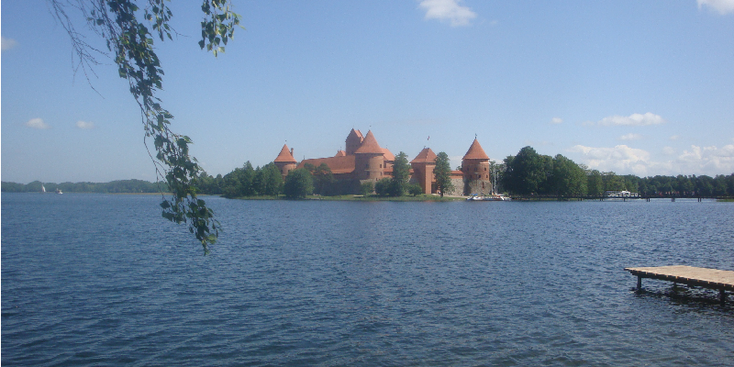 Trakai-kasteel-eiland-Middeleeuws-Litouwen