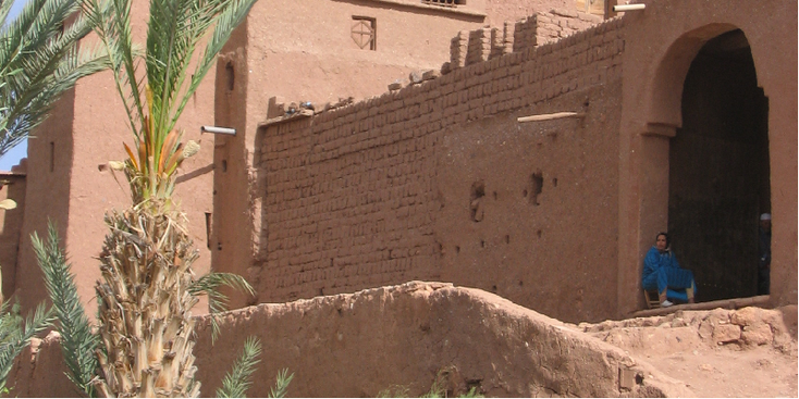Ait-Benhaddoudou-kasbah-fort-poort-Marokko