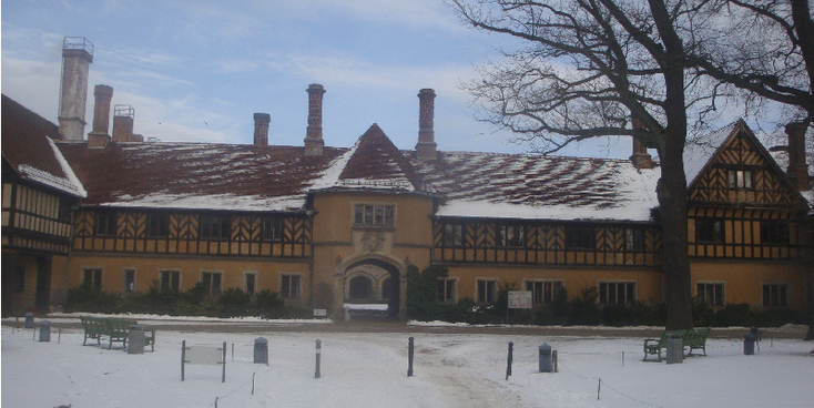 Cecilienhof-Schloss-overgave-museum-WW2-slot-Potsdam-Duitsland