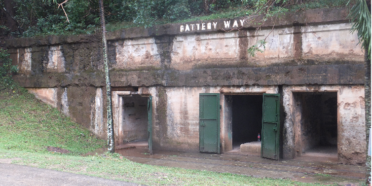 Corregidor-battery-batterij-Way-kanonnen-Amerikaans-defensie-eiland-Japan-WW2-Filipijnen