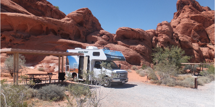 Valley of Fire Statepark nabij Las Vegas - een unieke plek