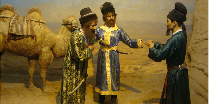 Jiayuguan-fort-zandsteen-Dolls-Puppets-China