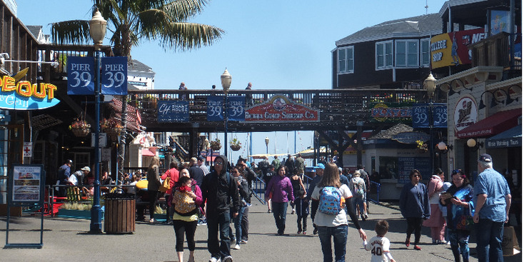 San-Francisco-Fisherman-Warf-pretpark-souvenir-wikels-Californië-Verenigde-Staten