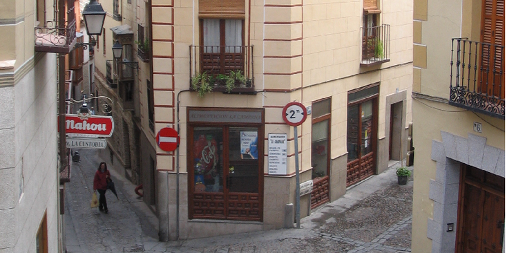 Toledo-steeg-straatje-winkel-Spanje