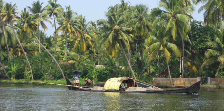 Backwaters-Kerala-Alleppey-rivierleven-India-boten-kano