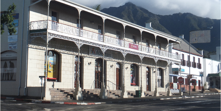 Swellendam-huizenblok-Zuid-Afrika