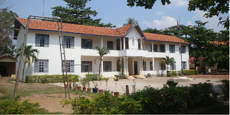 Kratie-Irrawaddy-Cambodja-Mekong-rivier-gebouw