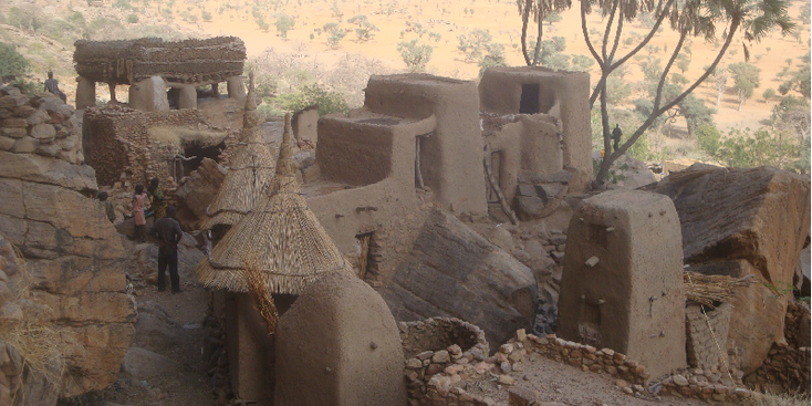 Banani-Dogon-land-Mali-Bandiagara-Tirelli-lemen-hutten