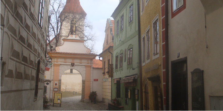 Cesky-Krumlov-Tsjechië-Bohemen-poort