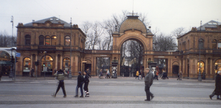 Kopenhagen-Tivoli-pretpark-plein-Denemarken