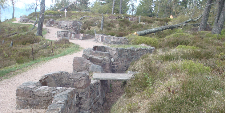 Le-Linge-Orby-Vogezen-Musee-Memorial-1914-1918-loopgraven-prikkeldraad-Frankrijk