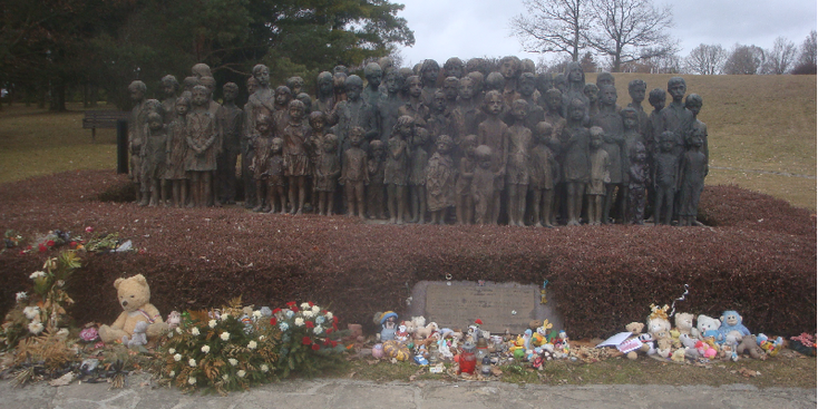 Lidice-kindermonument-Tsjechië-vallei-martelaarsdorp-Heydrich-slachting