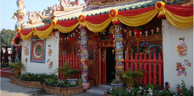 Ayuttayah-Wat-Phanan-Choeng-tempel-Thailand