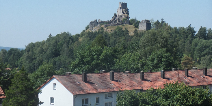 Flossenburg-ruïne-berg-heuvel-Duitsland