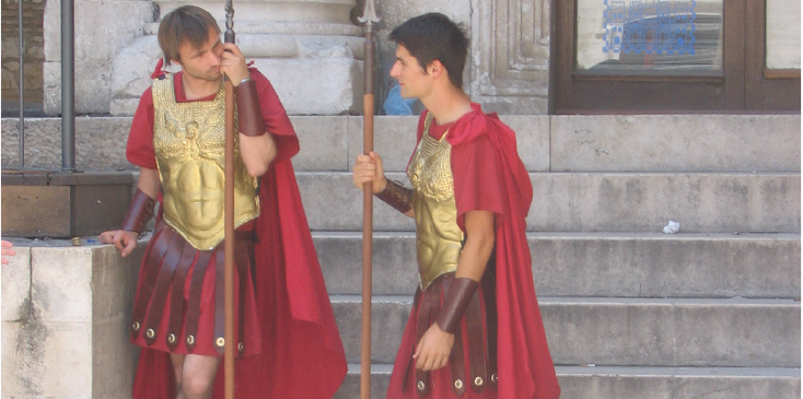 Split-Romeinse-soldaten-verkleed-Kroatië