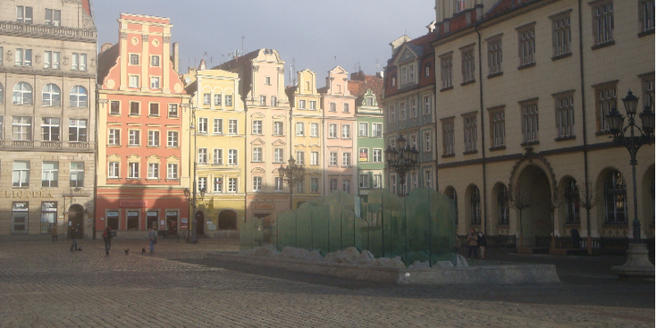 Wroclaw-monument-gekleurde-vakmanshuizen-koopmanshuizen-Polen