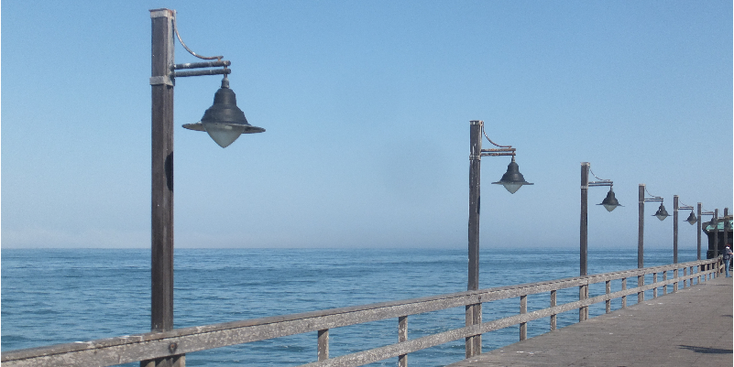 Swakopmund-pier-jetty-lampjes-Namibië