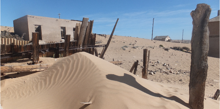 Kolmanskop-zand-mijnstadje-Namibië