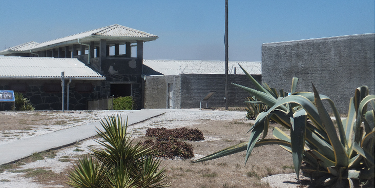 Robbeneiland-gevangenis-wachttoren-eiland-Nelson-Mandela-Kaapstad-Zuid-Afrika