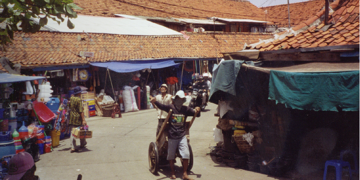 Sunda-Kelapa-Jakarta-Djakarta-Java-Indonesië-straatleven