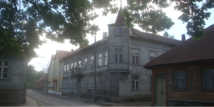 Viljandi-houten-huis-gebouw-Estland