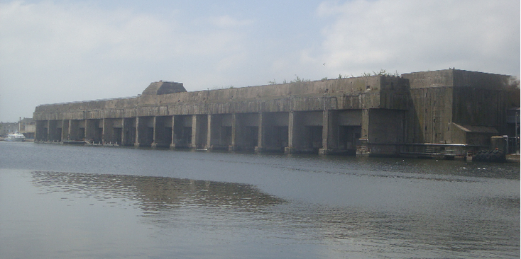 Saint-Sint-Nazaire-U-boot-bunker-marine-Frankrijk