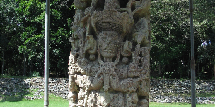 Copan-beeld-standbeeld-Honduras-Maya