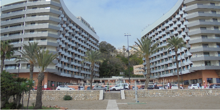 Torremolinos-Melia-Hotel-boulevard-strand-Spanje