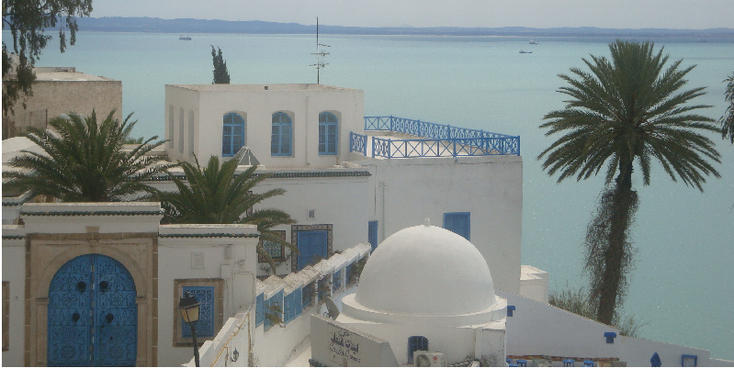 Sidi-Bou-Said-koepel-Middellandse-Zee-Tunesië