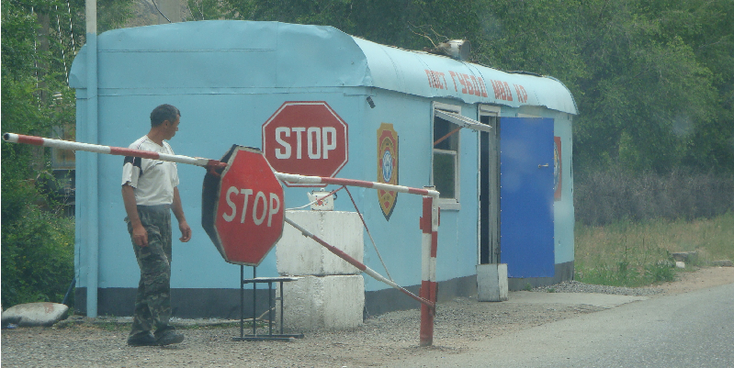 Kirgizië-woonwagen-stop
