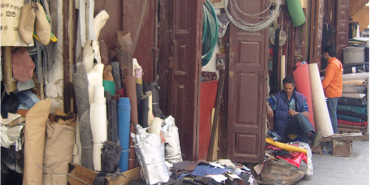 Fes-Fez-Marokko-Koningstad-bazaar-souq-markt
