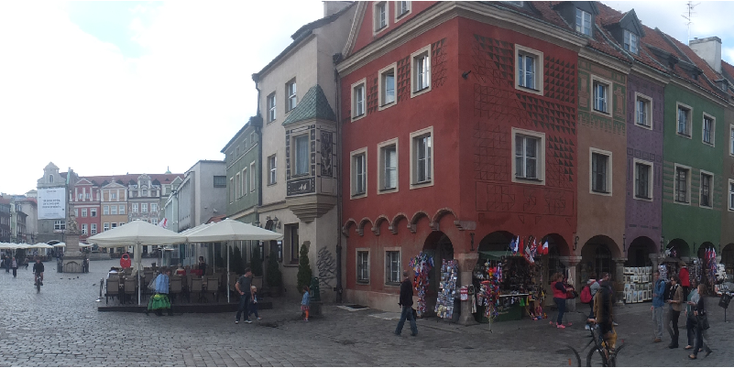 Poznan-Posen-plein-Rynek-vakmanshuizen-koopmanshuizen-Polen