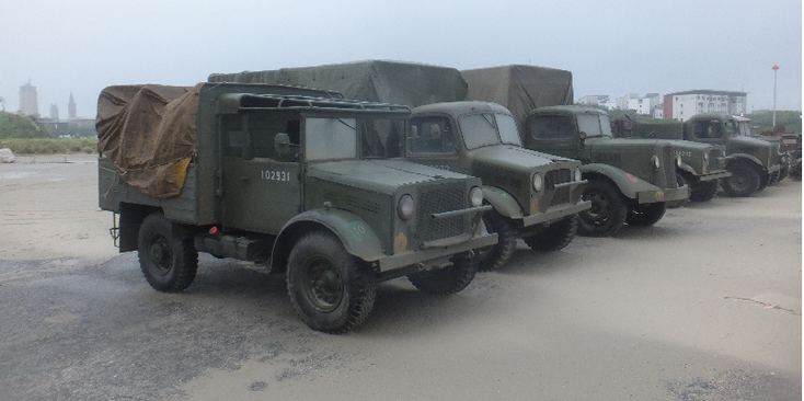 Duinkerken-wonder-Operatie-Dynamo-Museum-leger-Trucks-strand-Frankrijk
