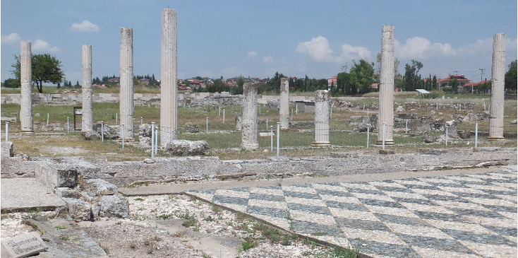 Pella-archeologie-Alexander-de-Grote-Griekenland-geboorteplaats-pilaren