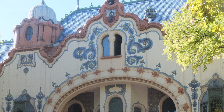 Subotica-Habsburg-Jugendstill-Art-Nouveau-gevel-Servië
