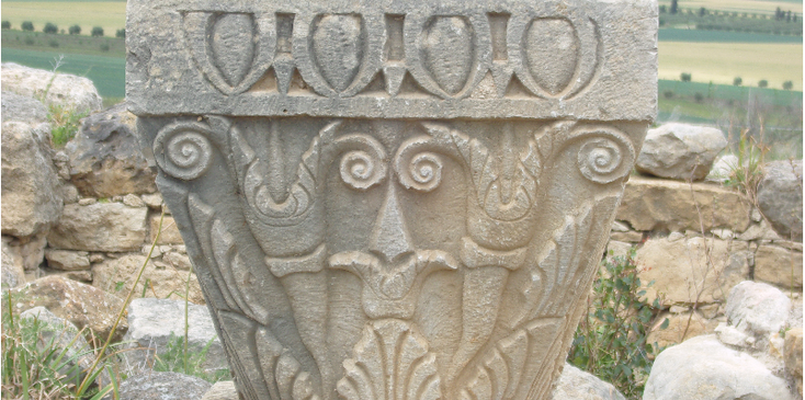 Volubilis-Romeins-ruïne-vaas-Marokko
