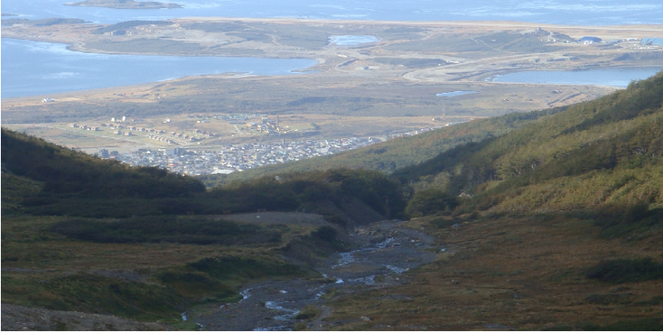 Ushaia-Beagle-kanaal-Cerro-Glaciar-Martial-uitzicht-Argentinië