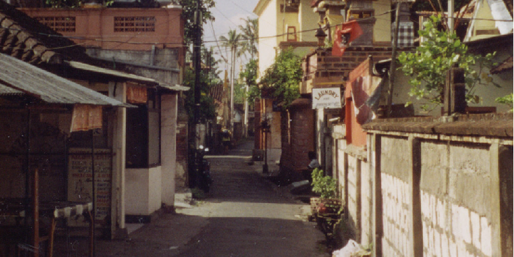 Kuta-beach-steeg-straatje-Bali-Indonesië