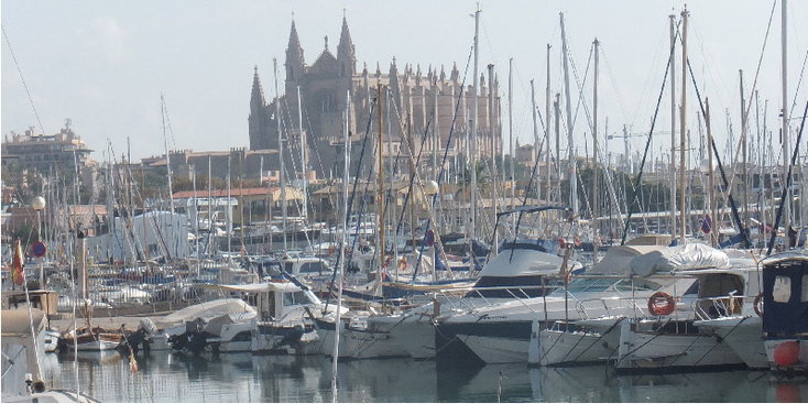 Palma-de-Mallorca-Se-kathedraal-jachthaven-Spanje