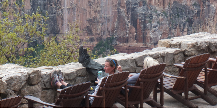 Grand-Canyon-zonnestoel-vallei-kloof-Verenigde-Staten-North-Rim