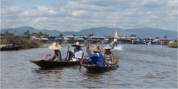 Nyaungshwe-Inle-meer-lake-boot-Myanmar-Birma