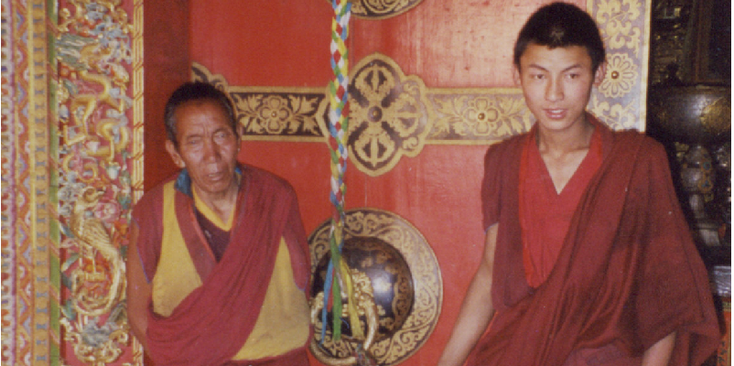 Tibet-monnik-deur-China