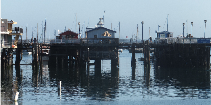 Monterey-Fisherman’s-Wharf-haven-boten-kust-Californië-Verenigde-Staten