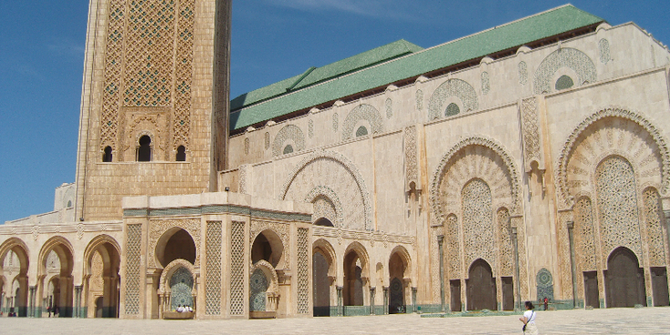 Casablanca-moskee-Hassan-minaret-koning-Marokko