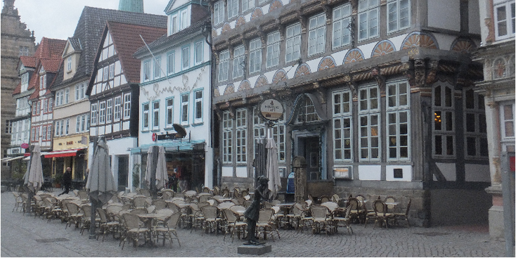 Hamelen-Hameln-rattenvanger-rattenfanger-koopmanshuizen-vakmanshuizen-Duitsland