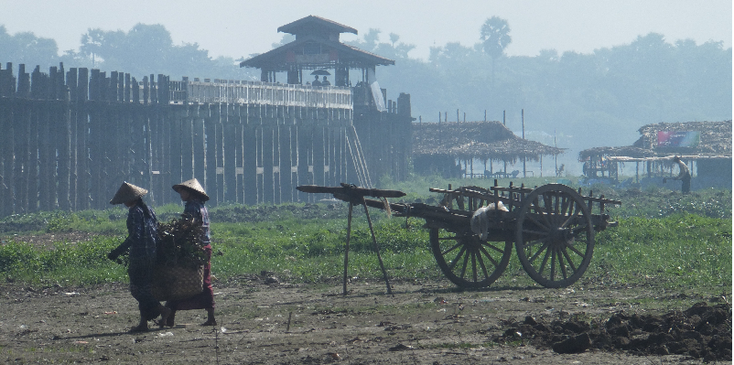 Amarapura-O-Bein-brug-kar-Myanmar-Birma