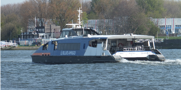 Blue-Amigo-veerboot-Kinderdijk-Dordrecht-Rotterdam-Maas