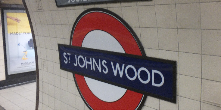 Underground-St-Johns-Wood-Tube-halte-metro-Londen-Engeland